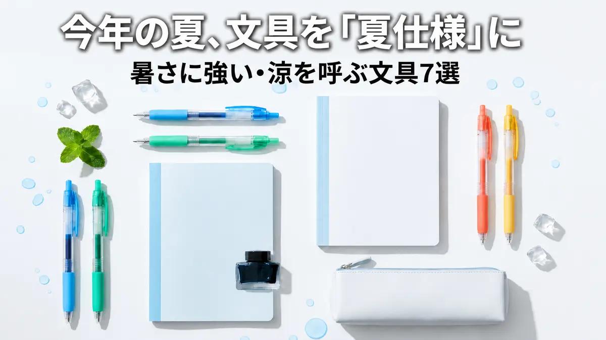 今年の夏は、文具を「夏仕様」に アップデートしませんか？ 暑さに強い・涼を呼ぶ文具7選
