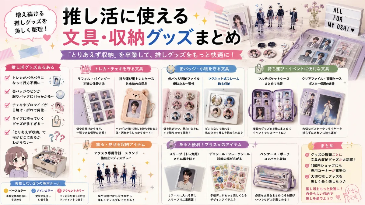 推し活に使える 文具・収納グッズまとめ