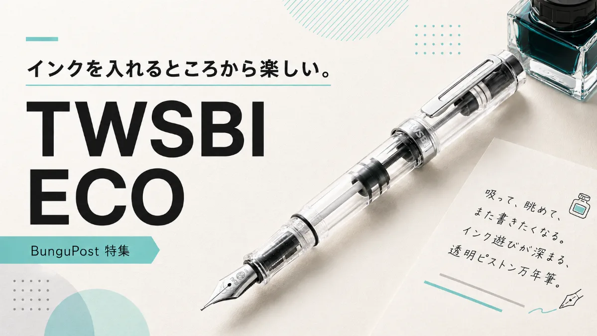 TWSBI ECO　インクを入れるところから楽しい。